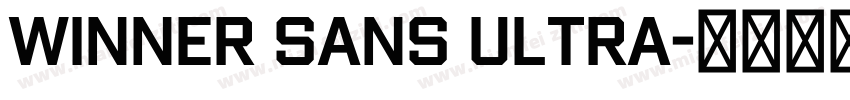 winner Sans Ultra字体转换